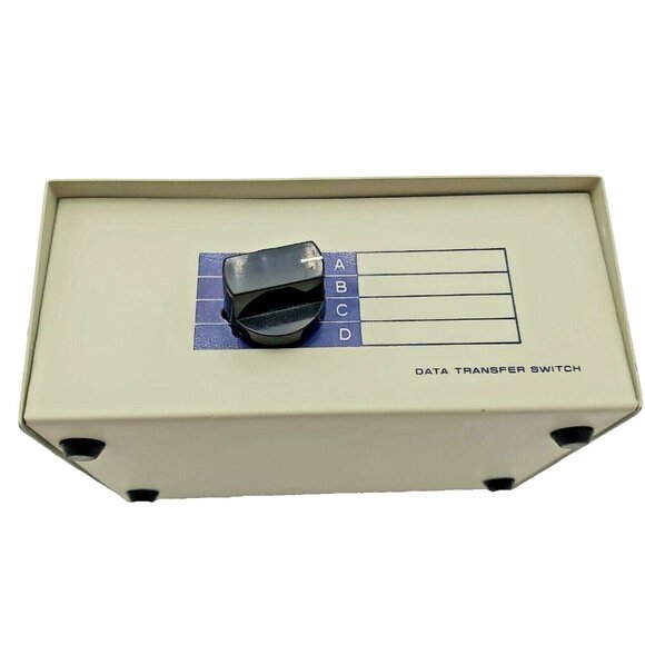 Data Transfer Switch with 4 Outputs A-B-C-D Type DB9 Serial Ports Network Switch - Picture 6 of 7